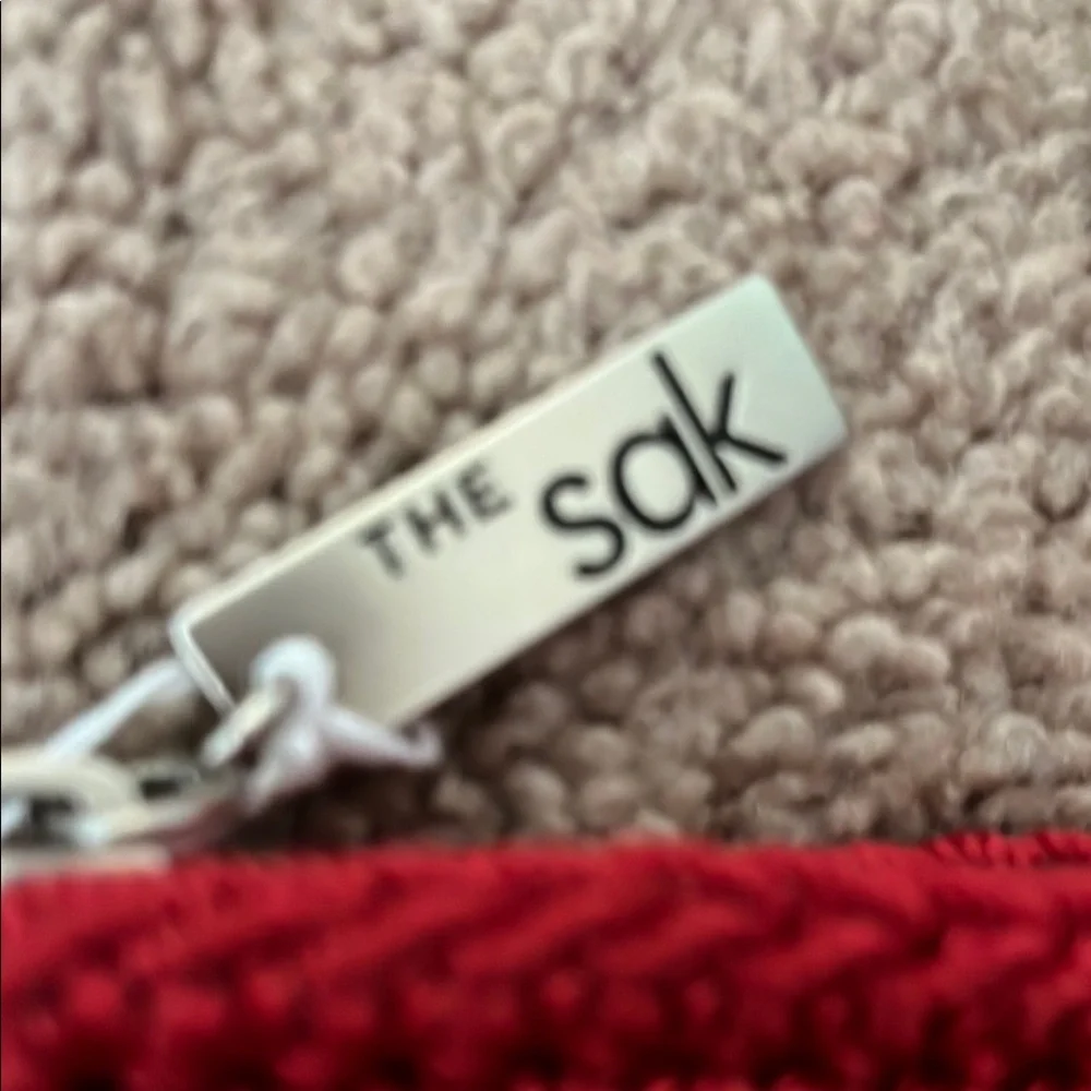 The Sak Red Crochet Tote Bag - Picture 3 of 9